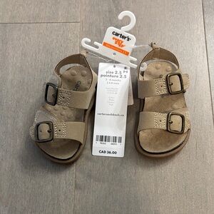 New Carter's Tan Infant Sandals